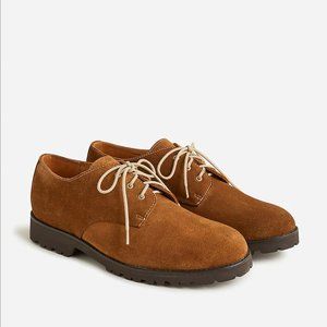 New J Crew Camden Bluchers in English Suede Sz 10 #BE389 Copper $168
